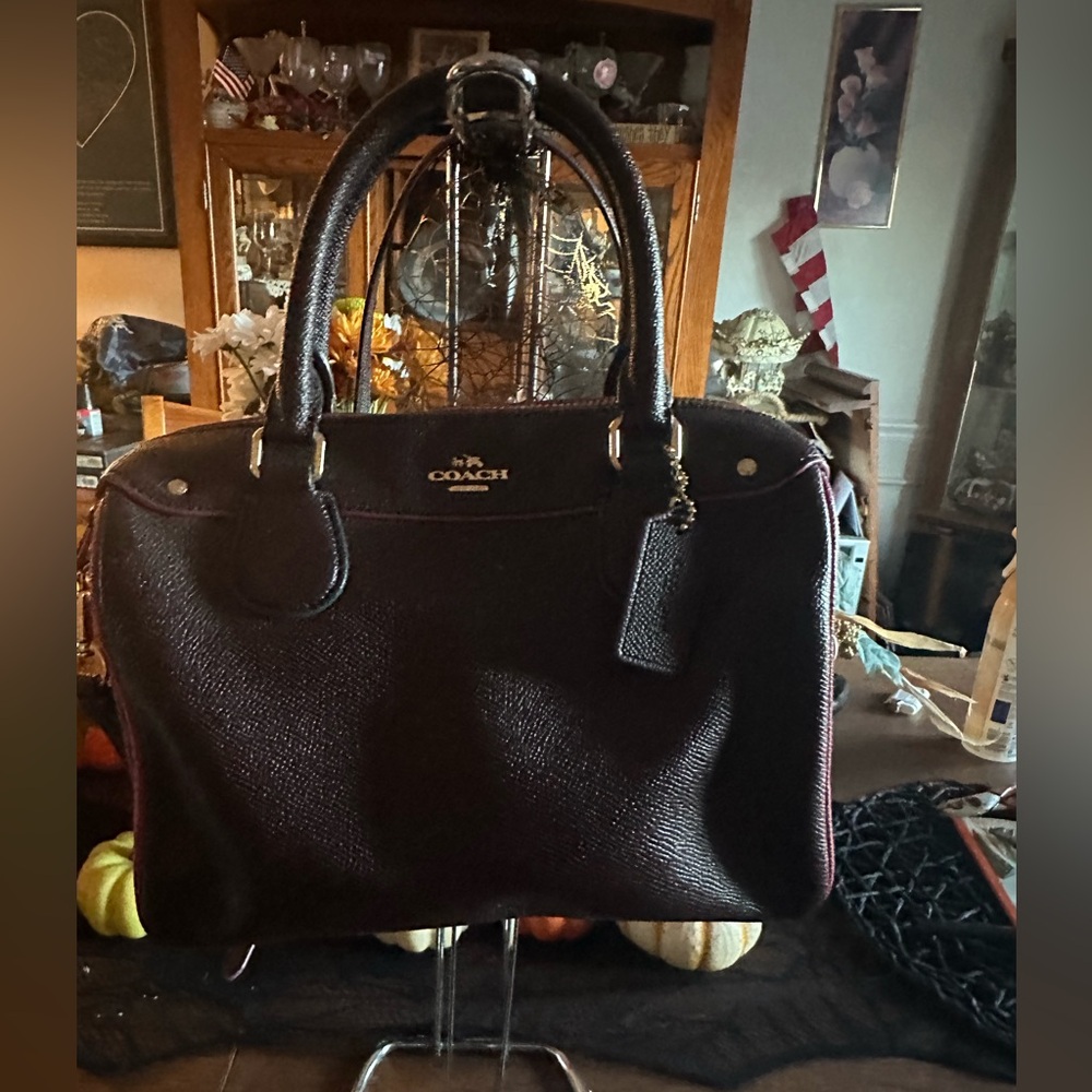 Coach Mini Bennett Brown Satchel with Edgepaint Women’s EUC